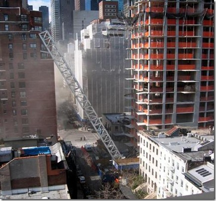 New York Crane crash photo