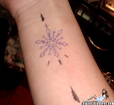 simply can't find nice snowflake pictures!). Jeremy, my tattoo artist,