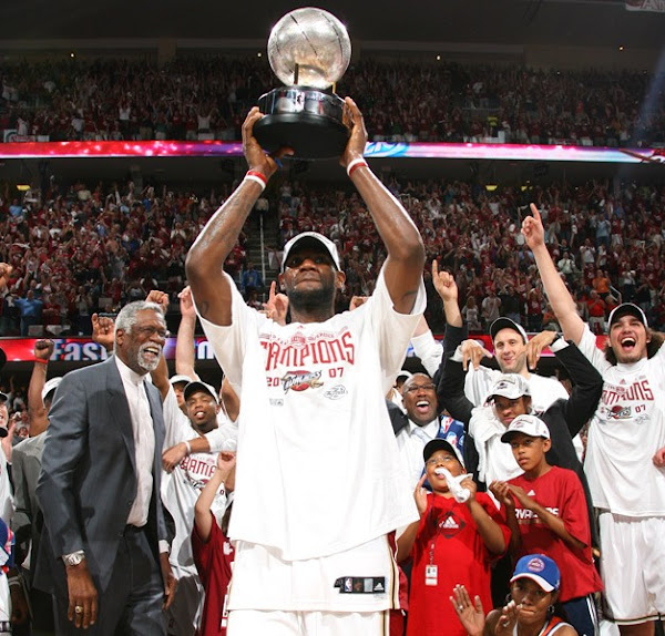 LeBron James' futile 2007 NBA Finals for the Cleveland Cavaliers vs. the  San Antonio Spurs 