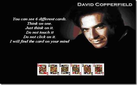 First David Copperfield Cards