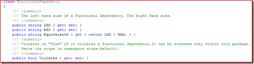 Functional Dependency C#