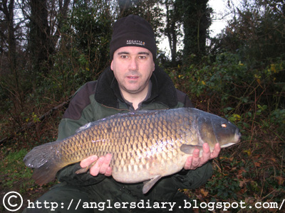 common carp fishing. First winter carp off my