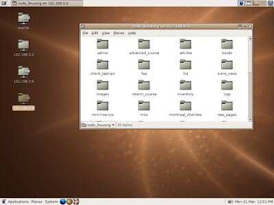 The GNOME desktop environment on Linux.