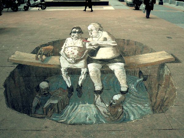 chalk art, as good as art painting